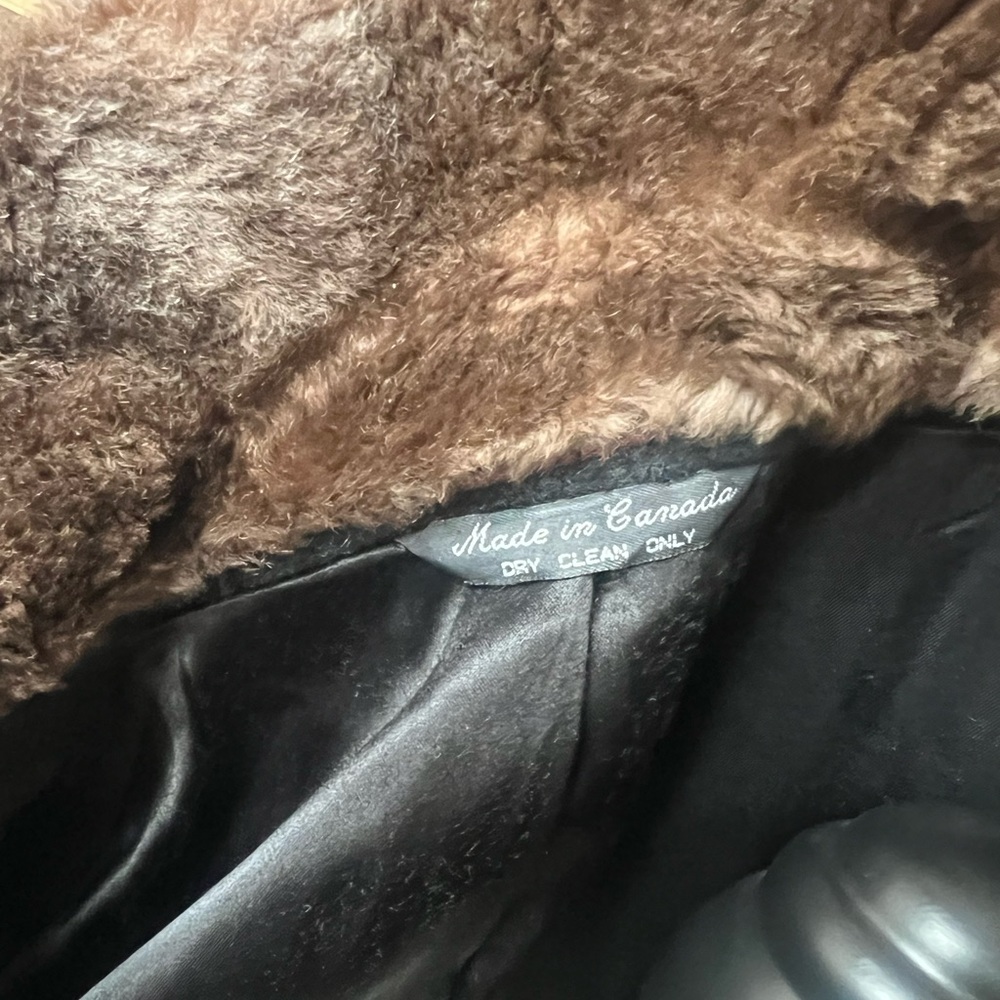 Nordstrom Vintage Wool and Mink long Trench Coat Size L - Picture 4 of 10